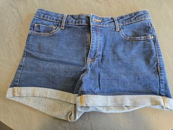 short en jean bleu