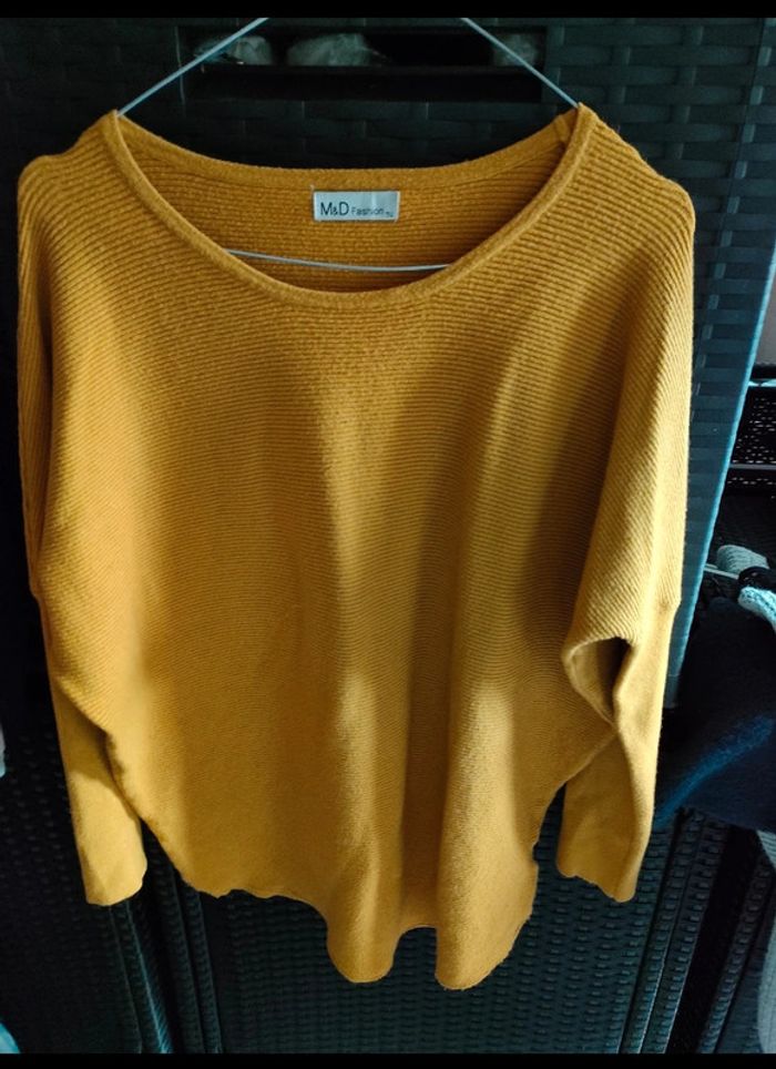 Haut femme moutarde manche longue taille unique