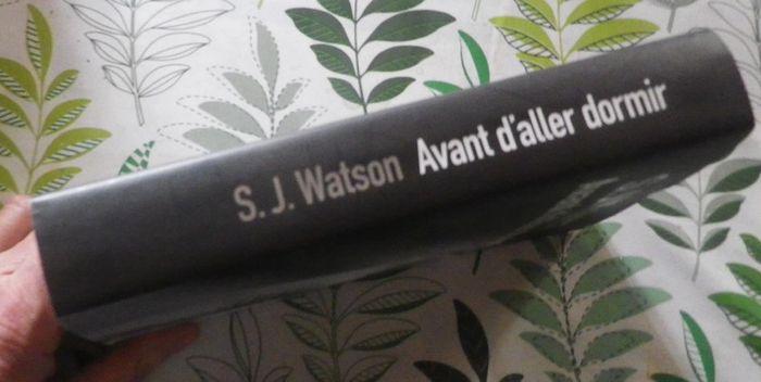 Avant d'aller dormir de S.J. Watson Ed. France Loisirs - photo numéro 3