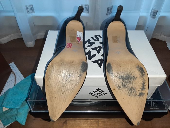 Escarpin Maidie noir en cuir taille 38 - photo numéro 6