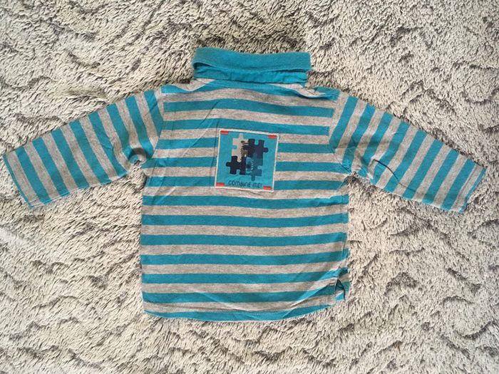 Polo 👕 manches longues Okaidi - 6 mois - photo numéro 4