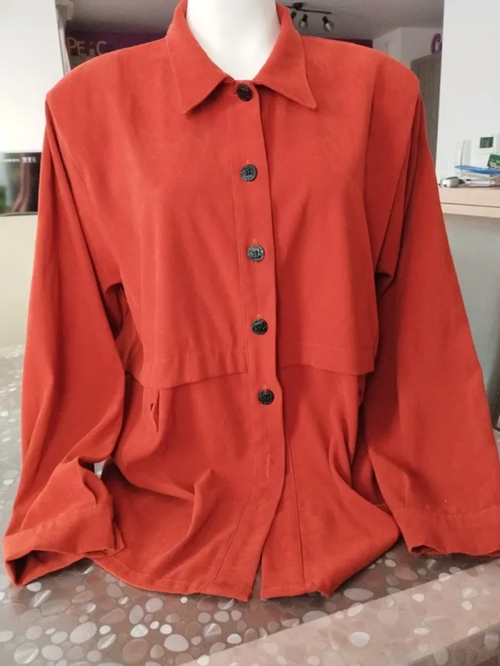 Chemise rouille chaude taille 46 tbe