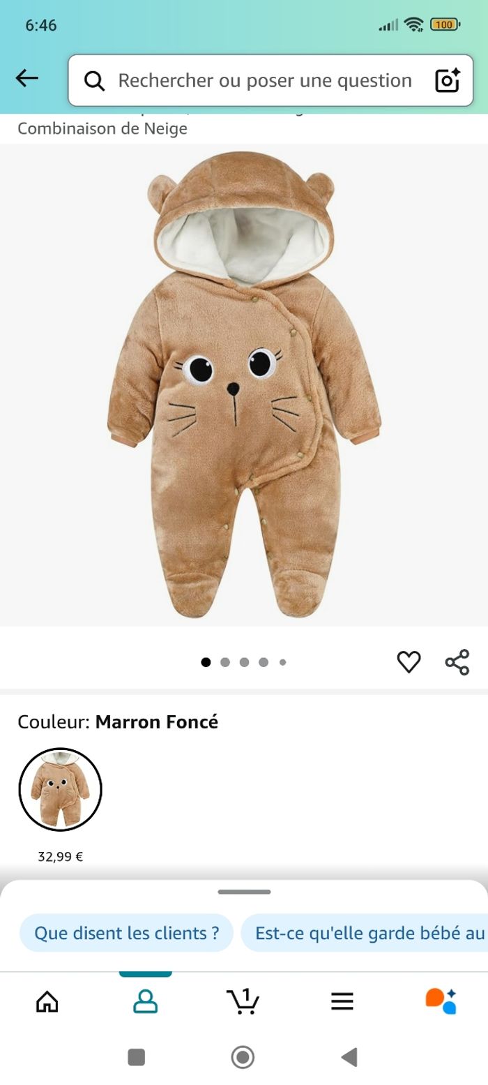 Combinaison 3 mois