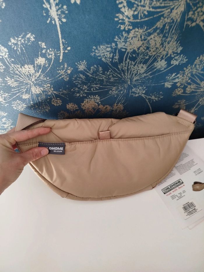 Sac Banane Childhome Banana bag matelassé beige brodé Neuf - photo numéro 7
