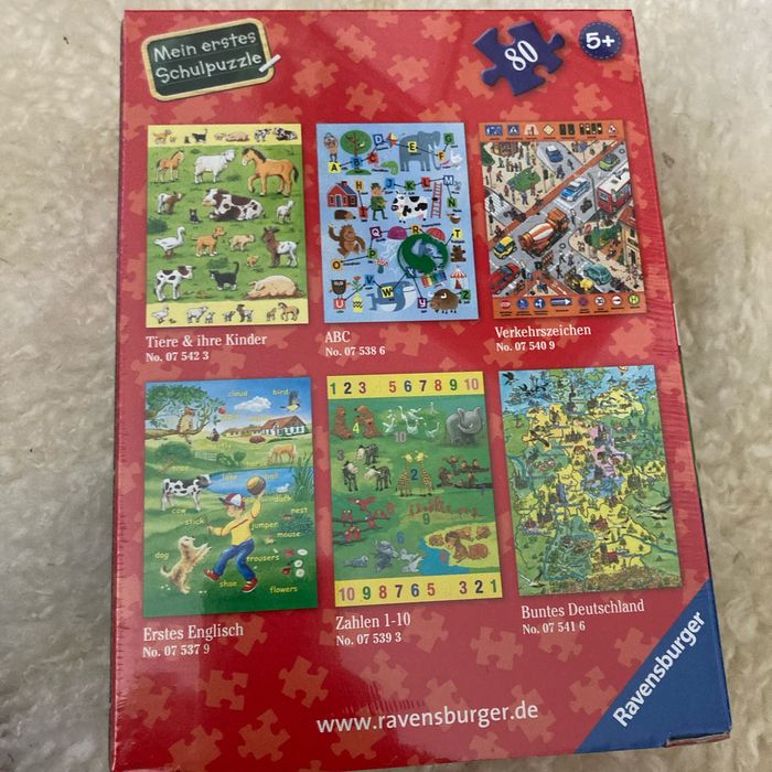 Puzzle 80 pièces mes premiers mots en anglais - photo numéro 3