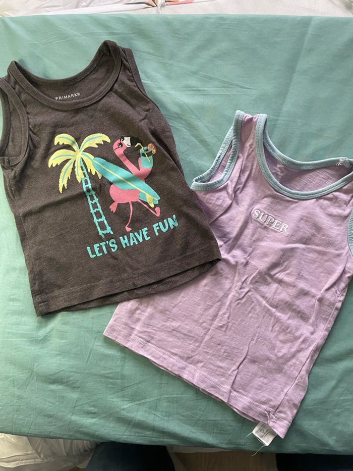 Lot 2 marcels + 1 t-shirt 12 mois - photo numéro 2