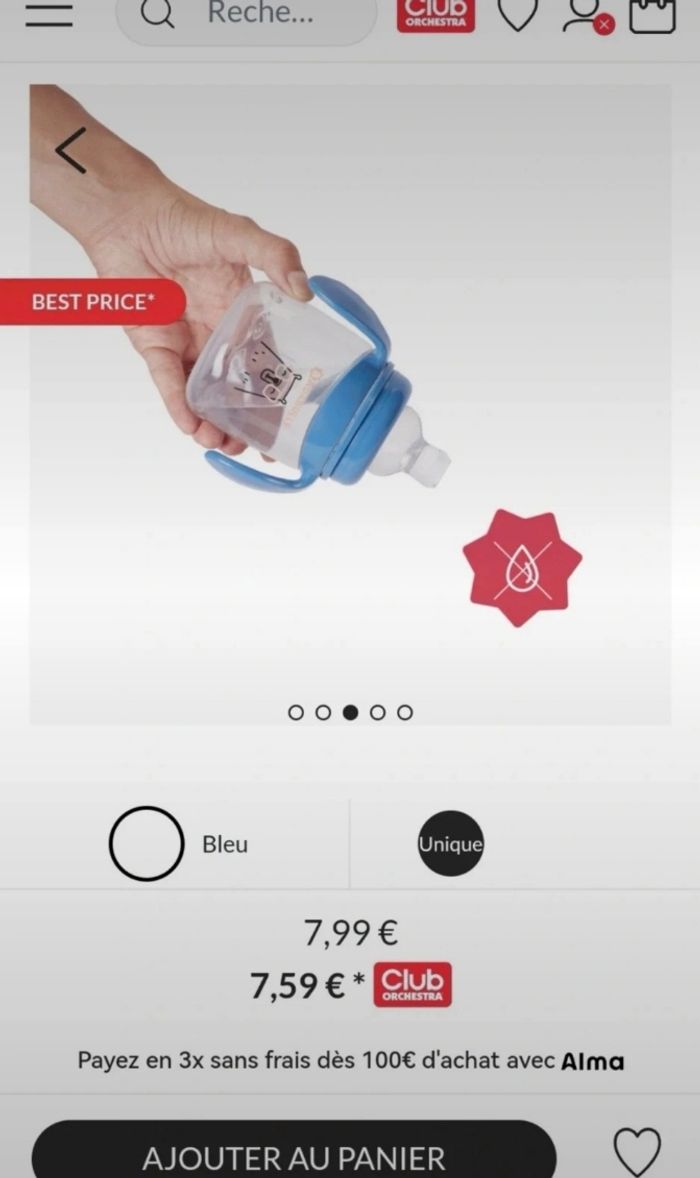 Lot Tasses d'apprentissage bébé avec poignées - photo numéro 2