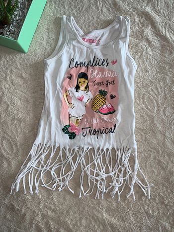 Débardeur blanc complices 2/3 ans