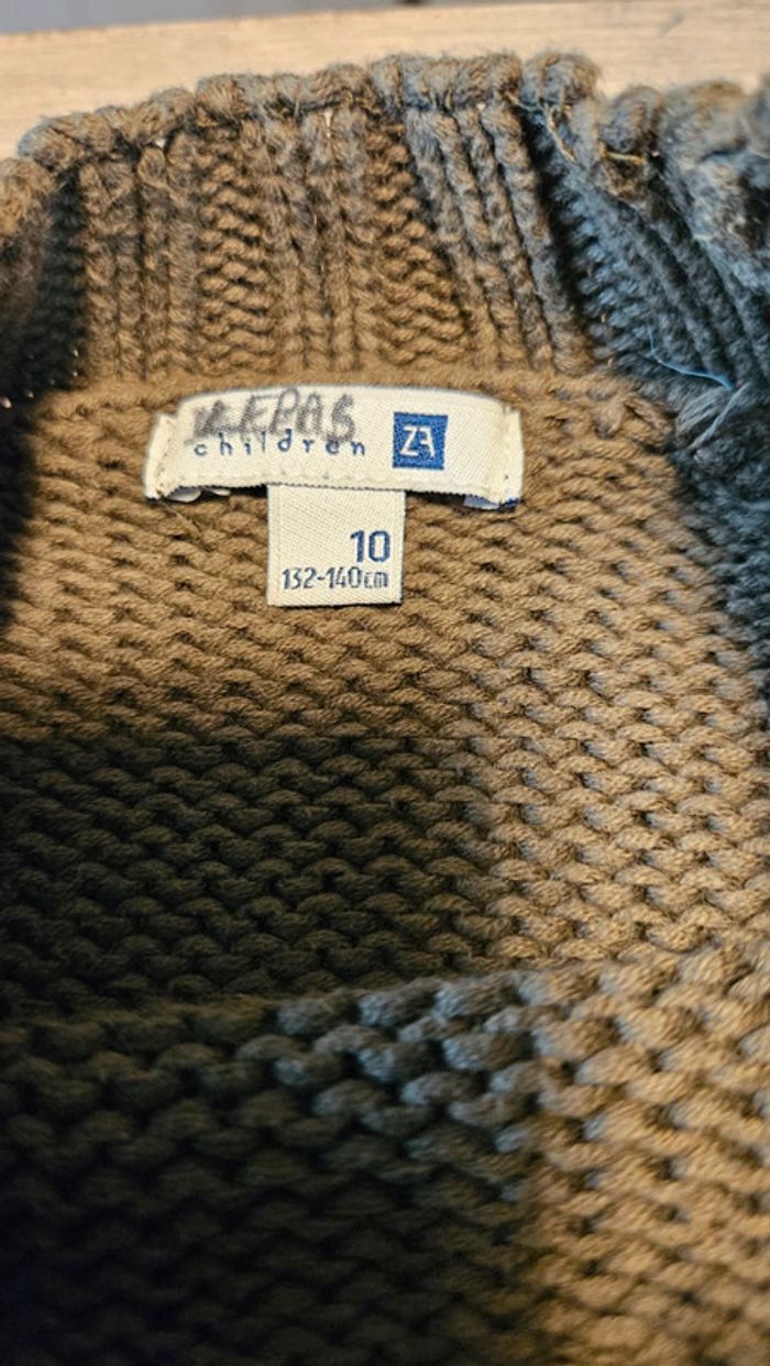 Pull à manches longues Zara Children, kaki, 10 ans - photo numéro 5