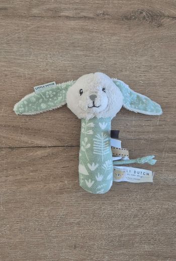 Hochet tissus lapin Little Dutch