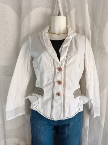 Marithé François Girbaud | Blazer blanc | t. 40