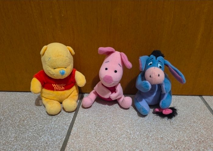 Lot de 3 mini peluches Winnie l'ourson