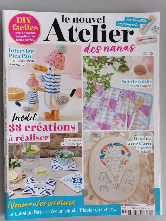 Lot 4 numéro revues loisirs "L'atelier des nanas" 2023 - photo numéro 4