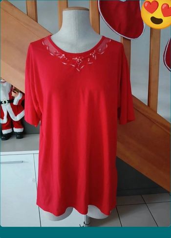 Haut d'été avec broderie Taille XL🌿💝