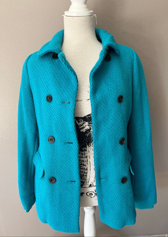 Manteau turquoise