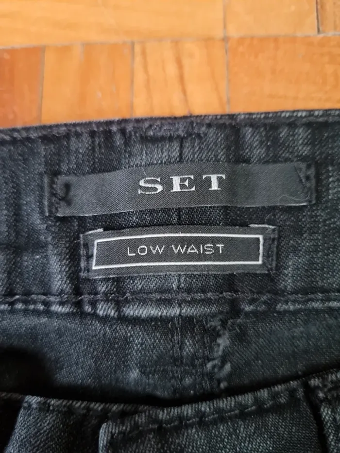 Pantalon femme taille basse SET T36 - photo numéro 9