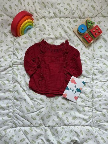 blouse manches longues bordeaux 9 mois kiabi