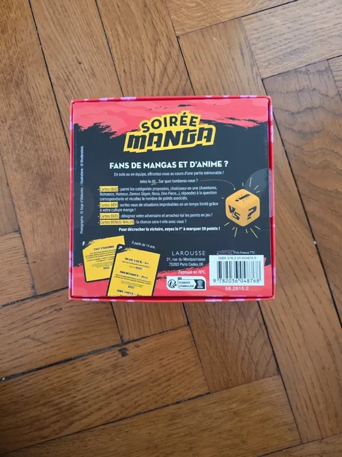 🎴 Soirée Manga – coffret quiz Larousse – neuf - photo numéro 2