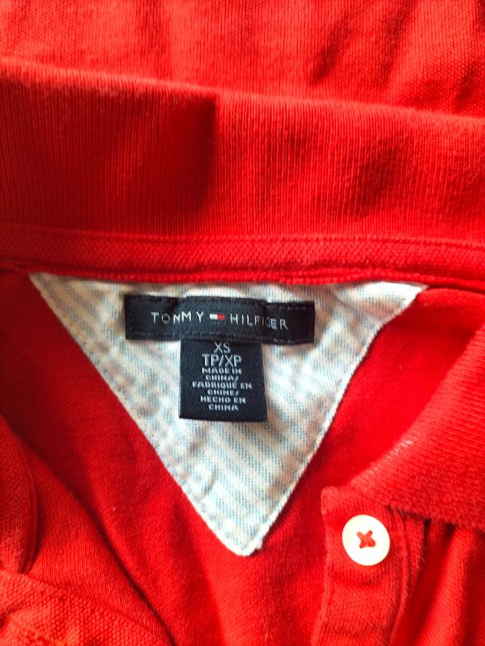 Polo Tommy Hilfiger Femme Rouge – Taille XS - photo numéro 4