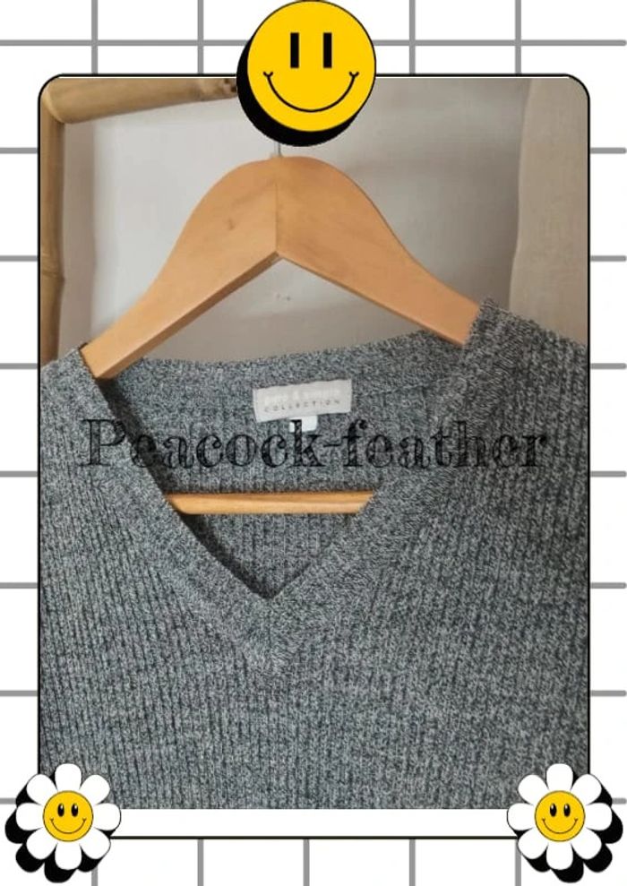 Pull fin côtelé gris pure&simple 40 - photo numéro 3