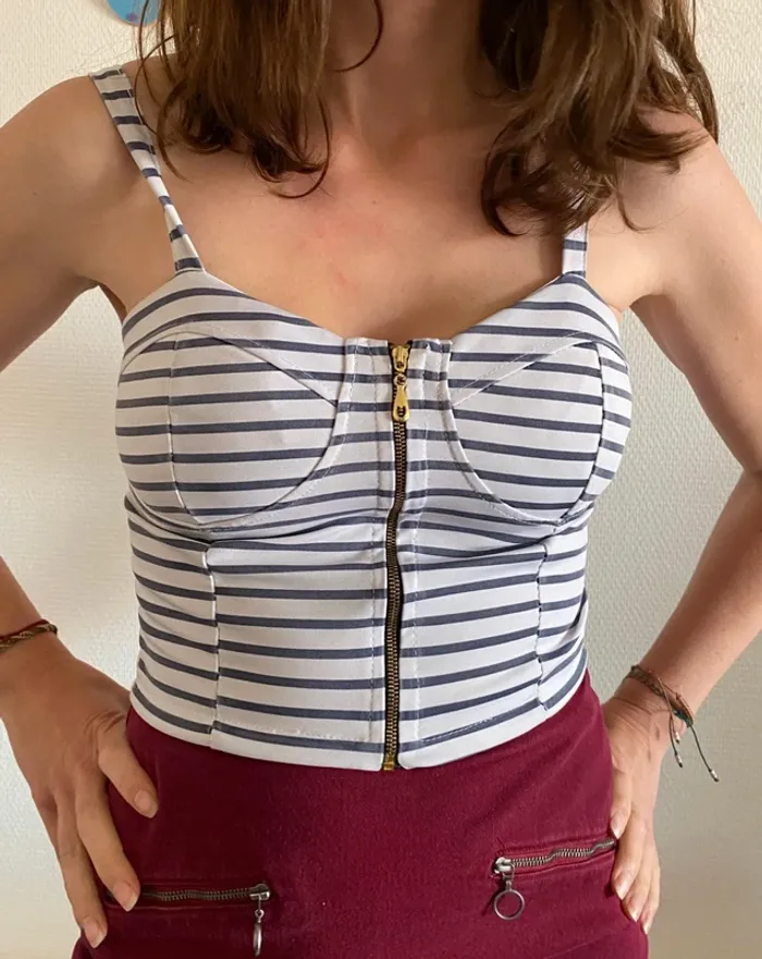 Top rayé marin 🔸T.36 - photo numéro 2