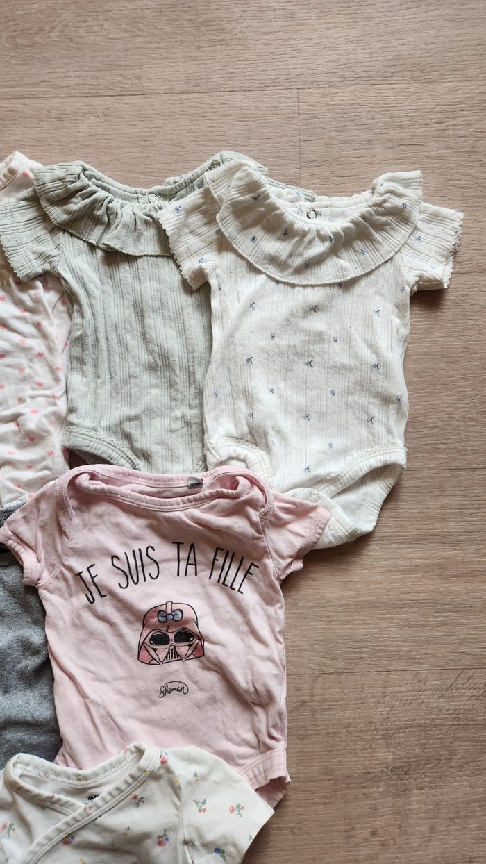 Lot de 16 bodies manches courtes fille – 3 mois (56-62 cm) - photo numéro 3