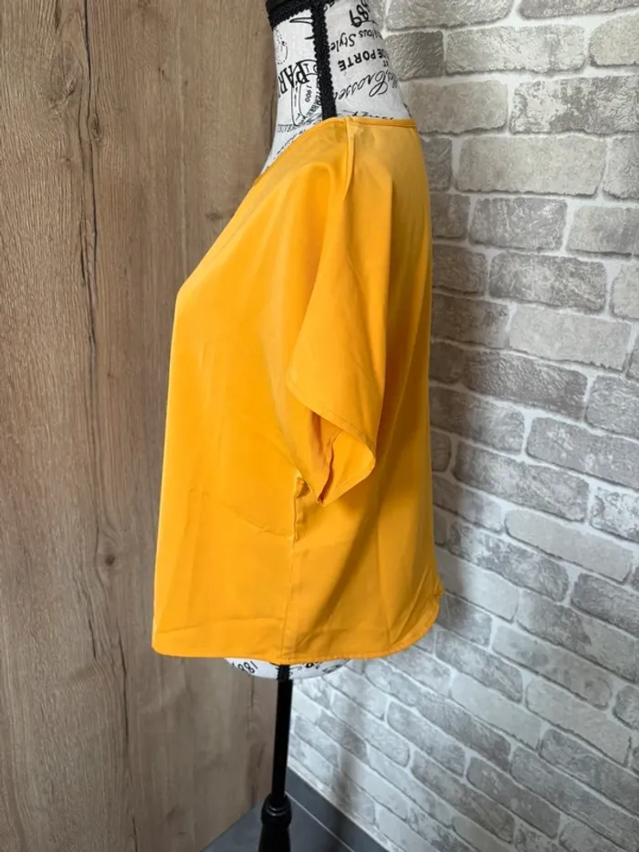Blouse femme moutarde taille M - photo numéro 2