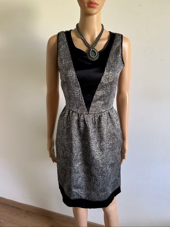 Robe dorée et noire sans manches Morgan taille 36 jamais portée