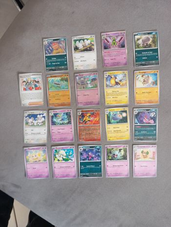 Lot 19 Cartes Pokémon Destinées De Paldea Sans Doubles
