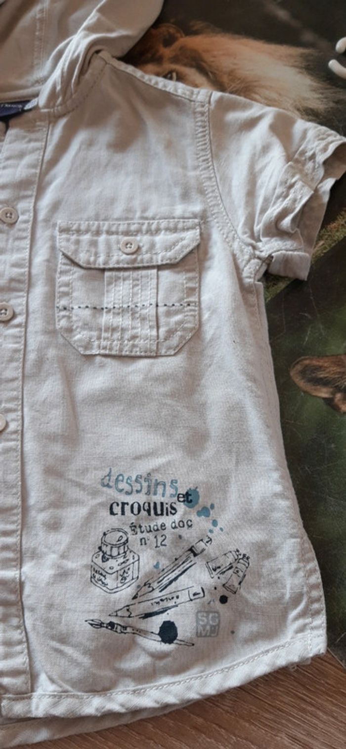 Chemise manches courtes 2 ans/86cm - photo numéro 2