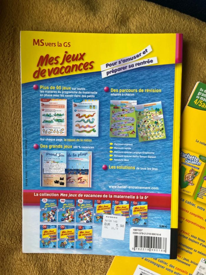 Lot cahier de vacances 4/5 ans - photo numéro 3