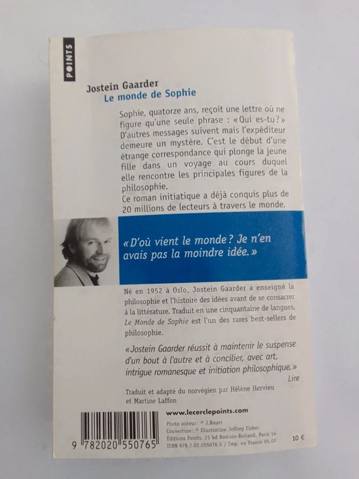 Jostein Gaarder - Le monde de Sophie - photo numéro 2
