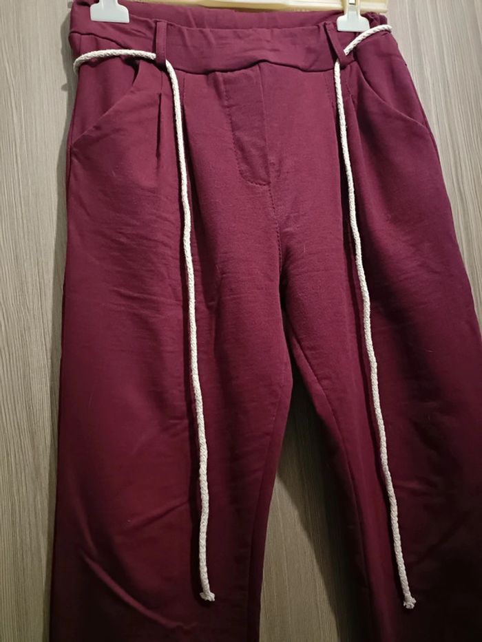 Pantalon bordeaux taille unique