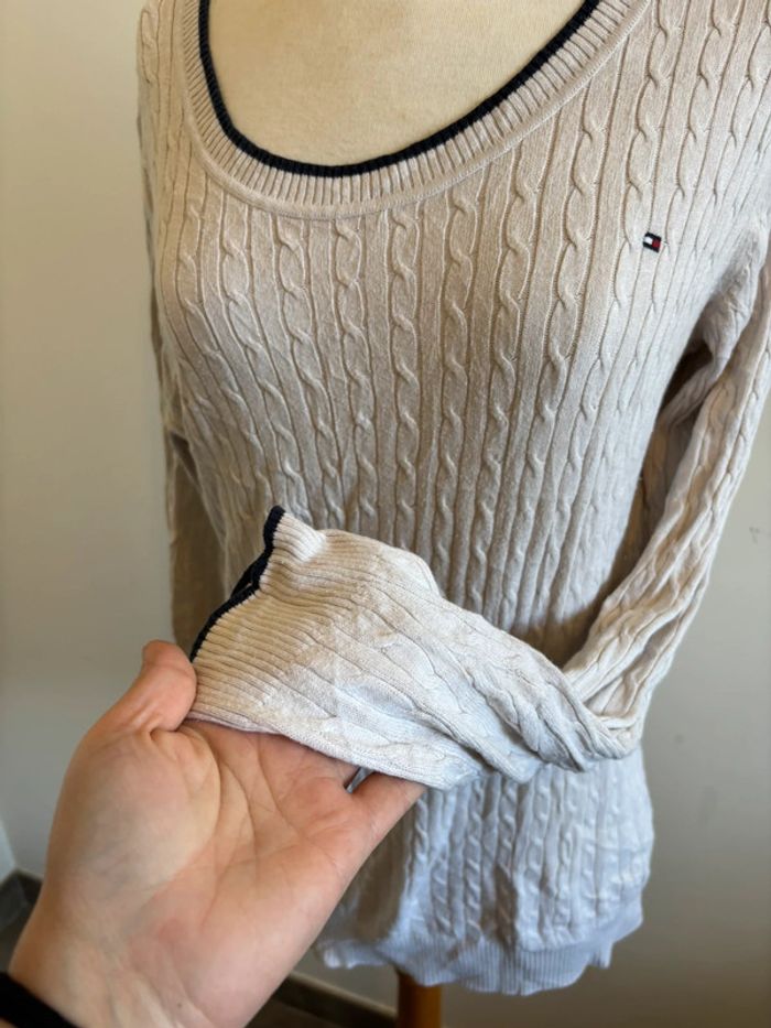 Pull fin col rond Tommy Hilfiger taille L - photo numéro 6