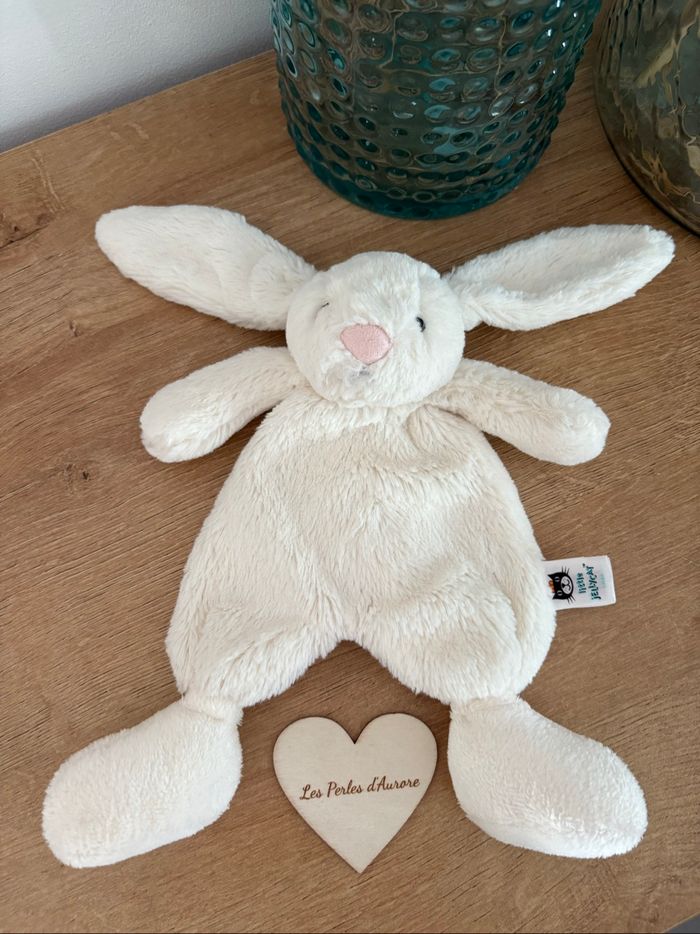 Doudou lapin Jellycat blanc crème Little Jellycat très bon état