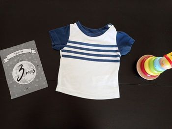 Tee shirt rayé 3 mois
