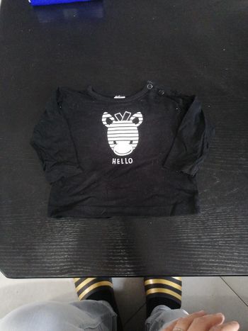 Tee shirt manches longues 62 cms