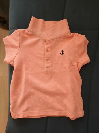 Polo orange 9 mois