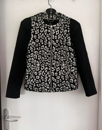 🖤 Veste imprimée noire et blanche MANGO – Taille M