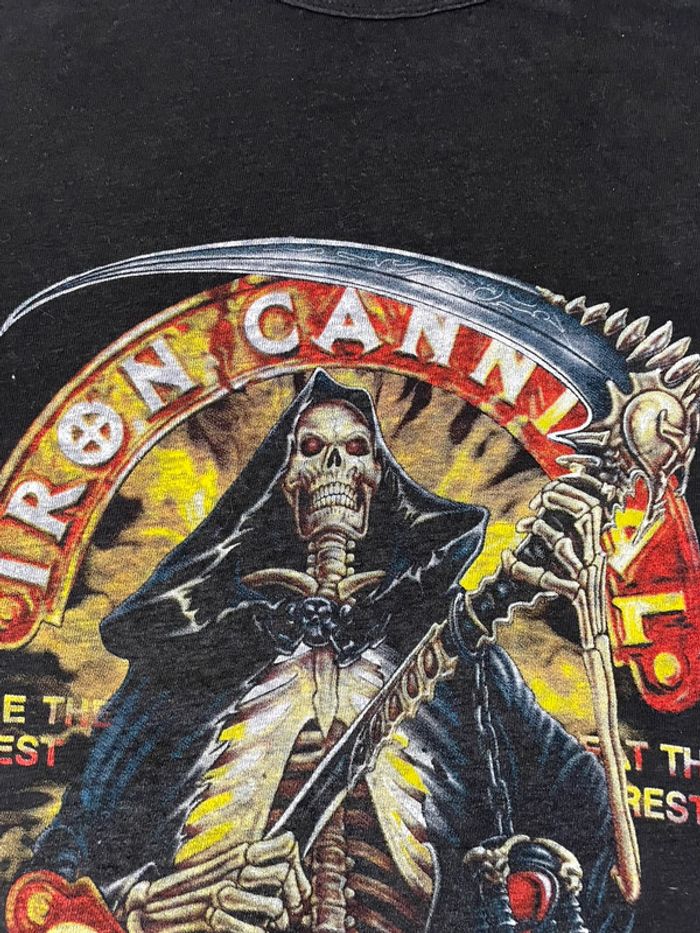 T-shirt rock oversize Iron Cannibal gros imprimé streetwear hip-hop y2k skater taille L - photo numéro 3