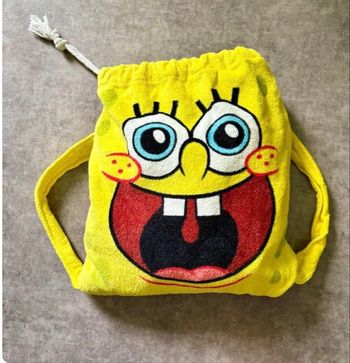 Serviette de plage 2 en 1 Bob l’éponge