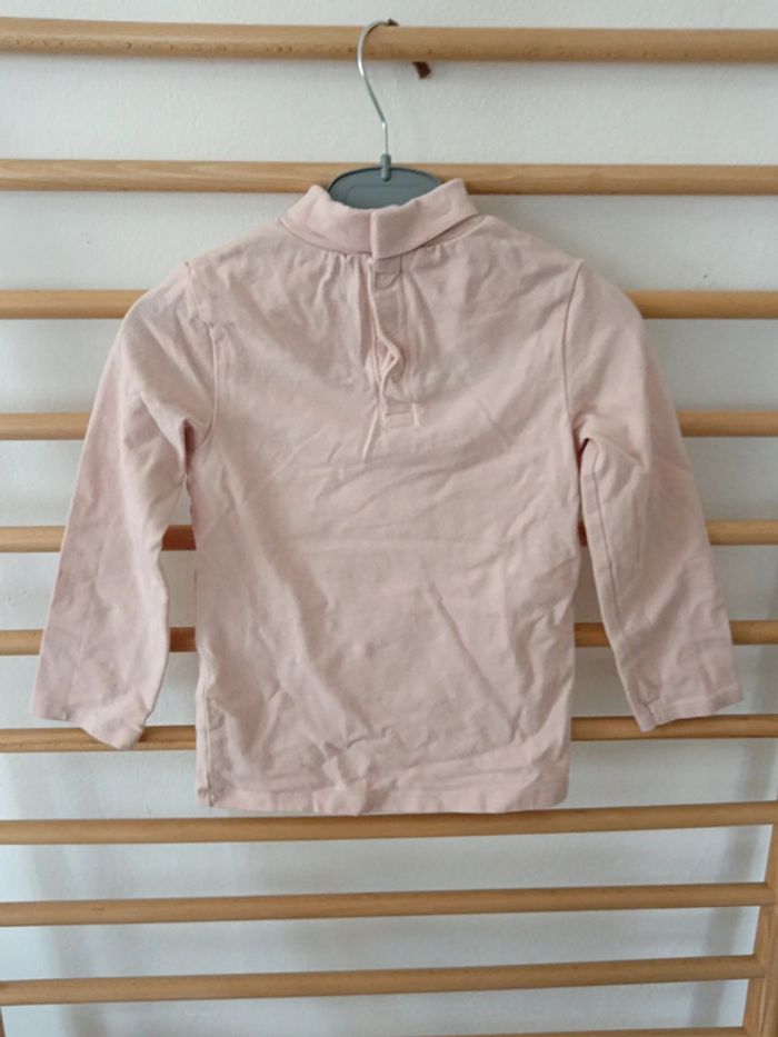 Pulls col roulé kiabi rose souris - photo numéro 3