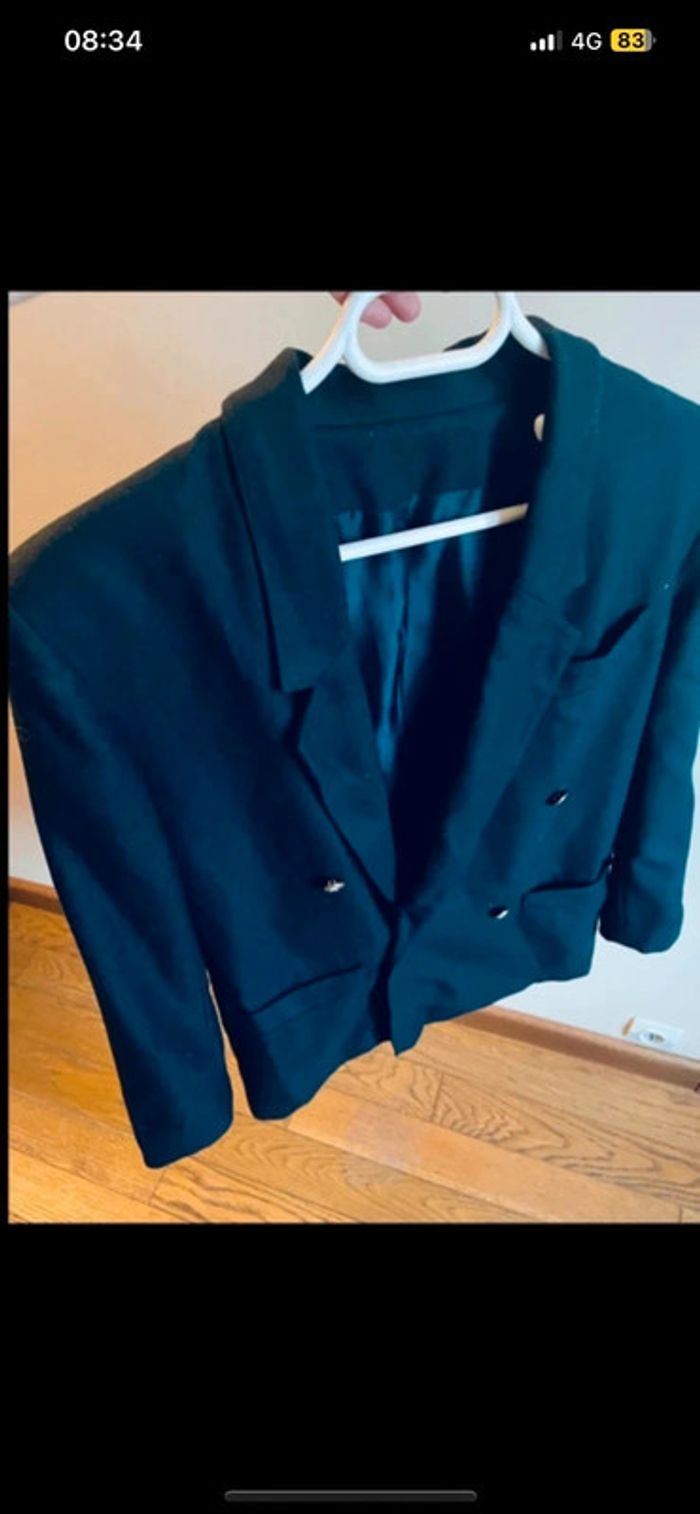 Sublime veste bleu marine vintage Envoi rapide - photo numéro 3