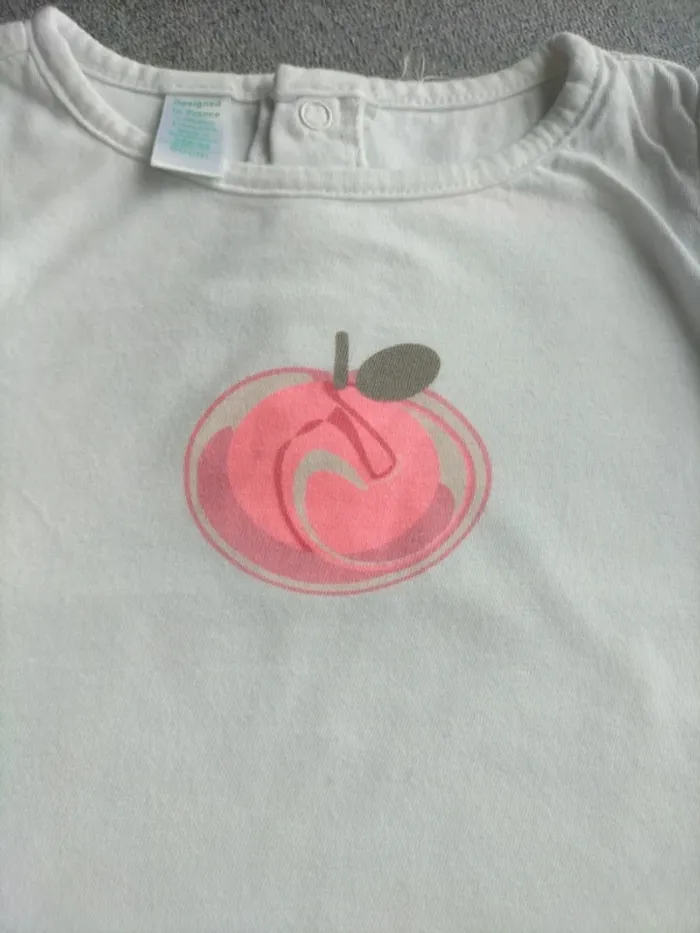 T-shirt manches longues blanc - photo numéro 2