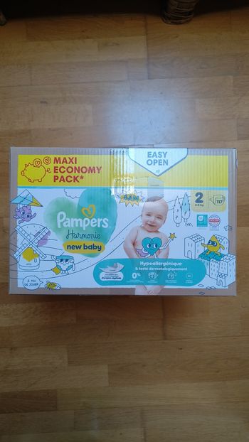 1 maxi economy pack Pampers harmonie taille 2