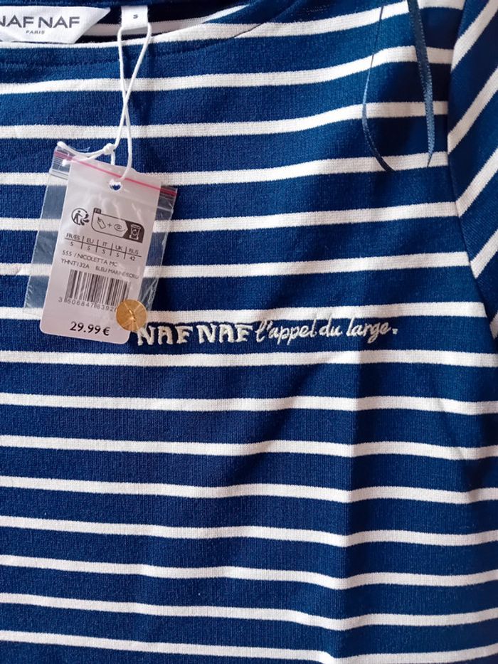 Haut rayure naf naf taille 36 neuf avec etiquette - photo numéro 3