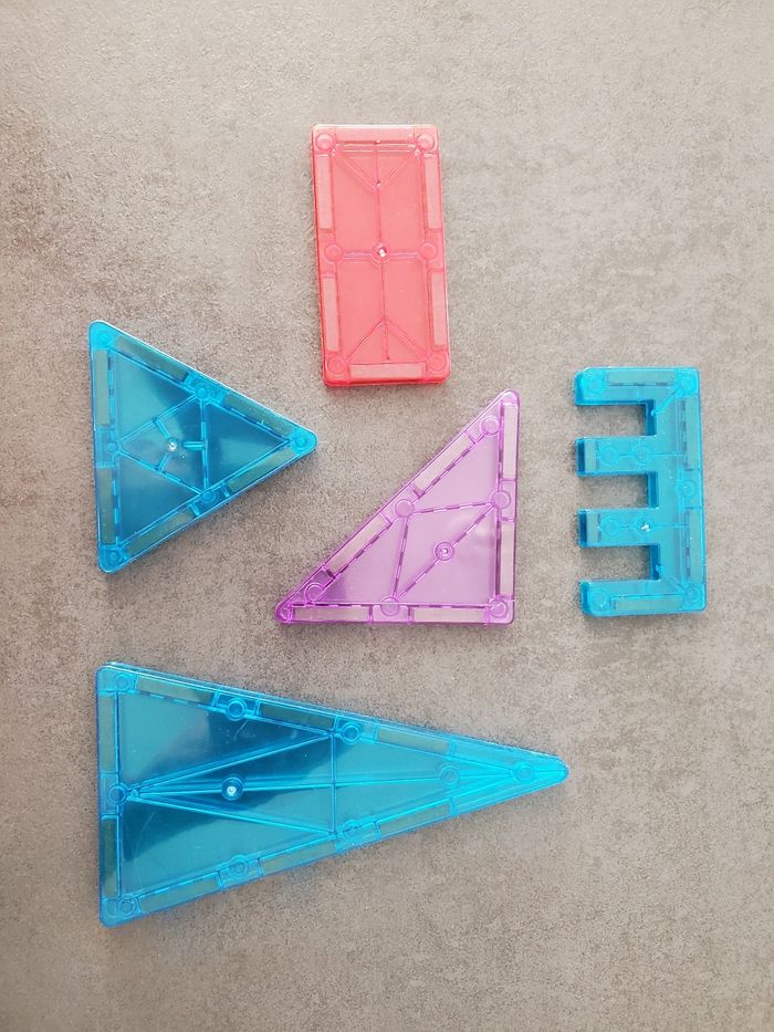 Tuiles magnétique 60pcs jeux construction aimanté - photo numéro 8