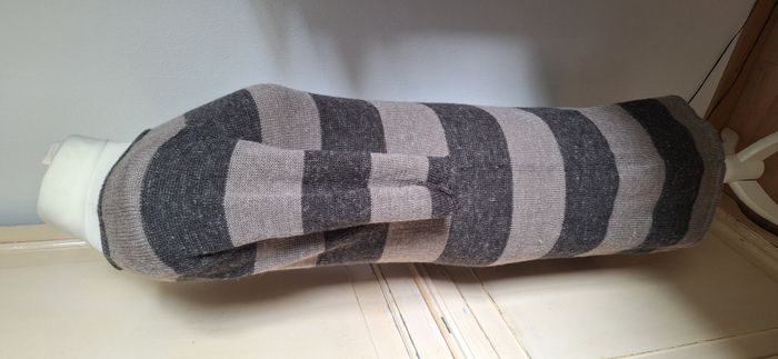 Robe pull à rayures marron taille S Comptoir des Cotonniers - photo numéro 4