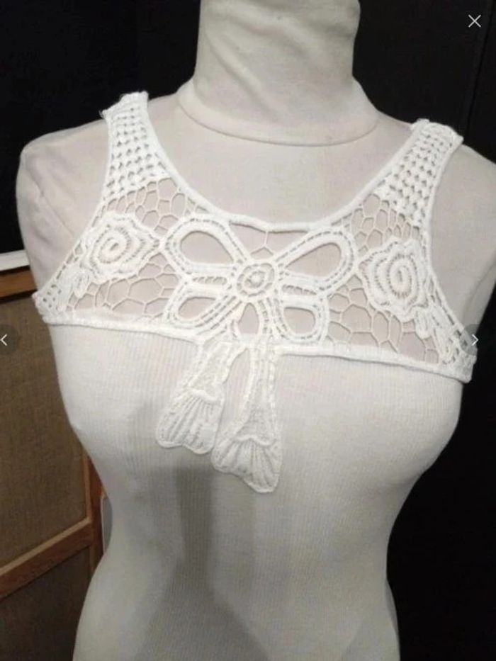 Débardeur blanc koby t 38 neuf - photo numéro 2