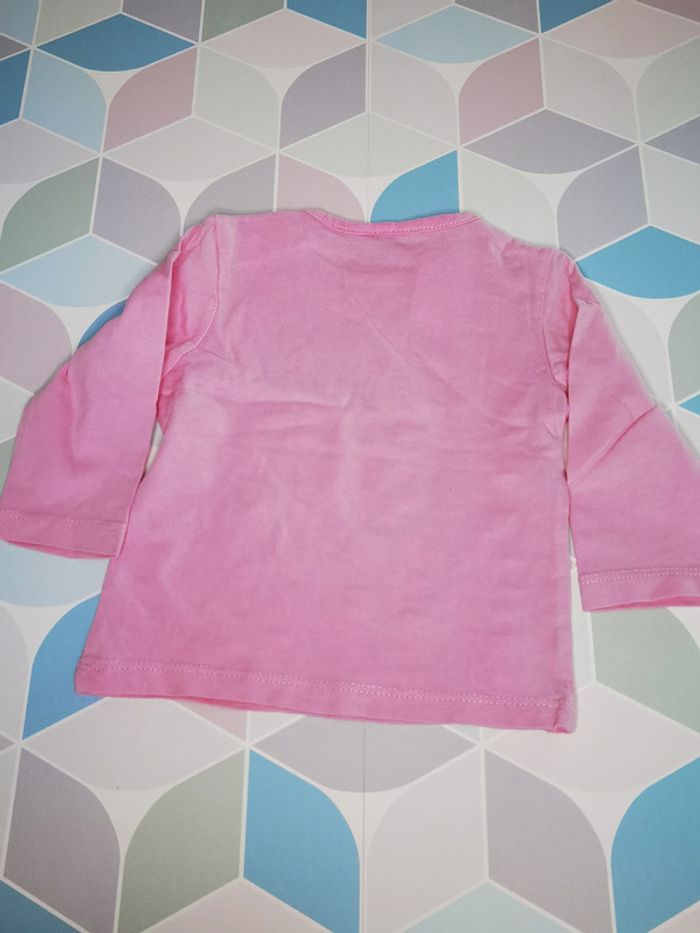 D3851 - tee-shirt fille 9 mois - photo numéro 2